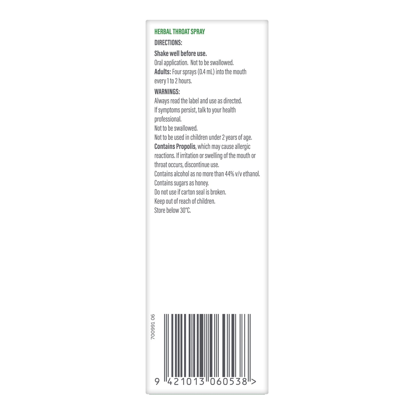 Herbal Throat Spray