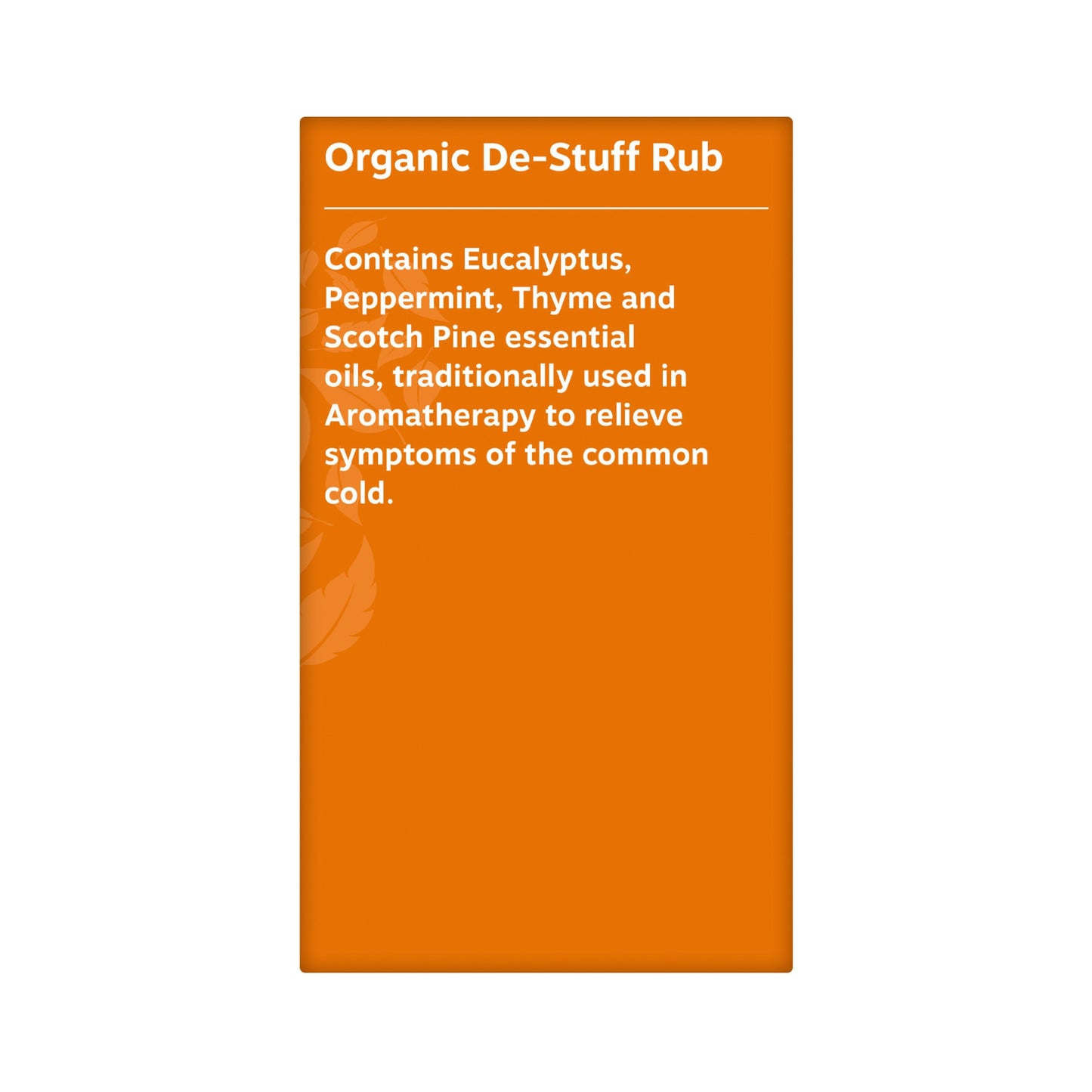 Organic De-Stuff Rub