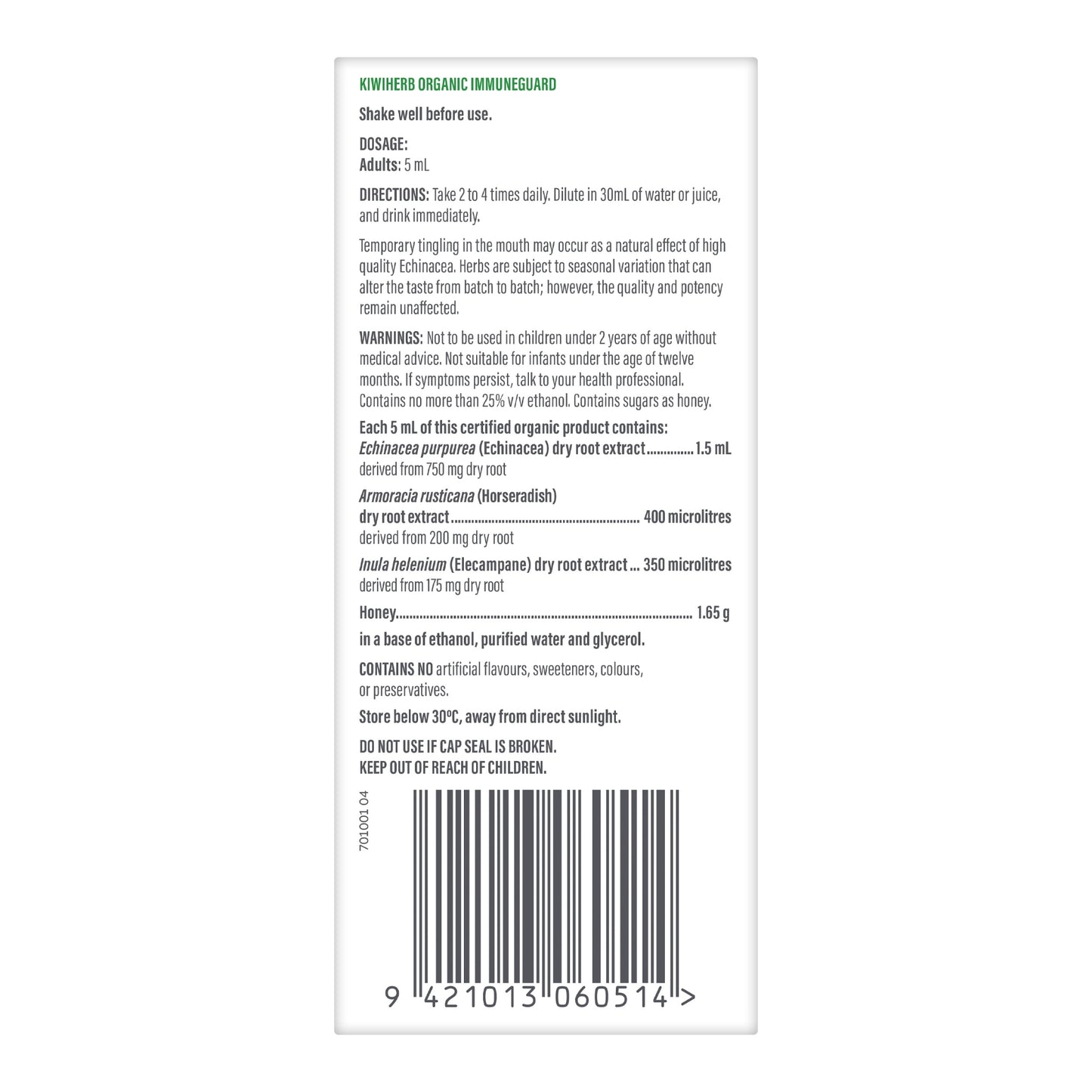 Organic ImmuneGuard