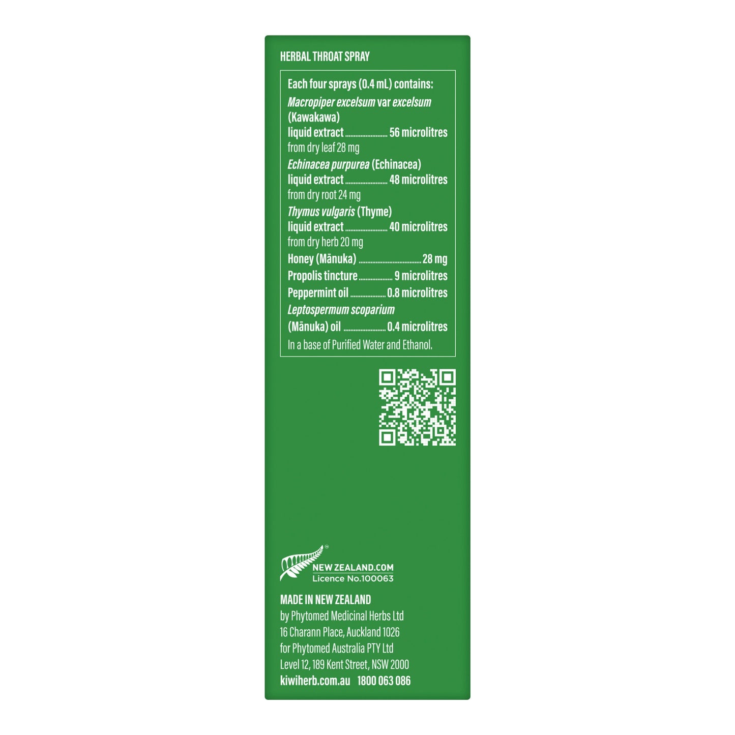 Herbal Throat Spray